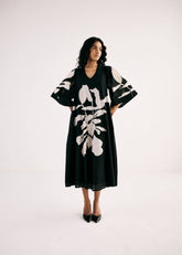 A Model Wearing Multicolor,Cotton Mul Blanc Charms Dress curated by Only Ethikal